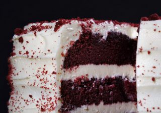 Red Velvet Cake Mix with Rainbow Frosting Cream Cheese