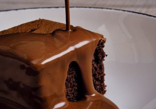 Chocolate Sauce with Chocolate Sponge Mix