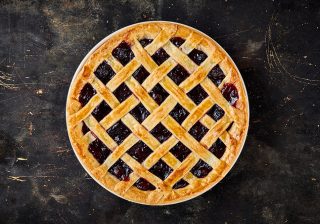 Cherry pie with Plant-based Glaze