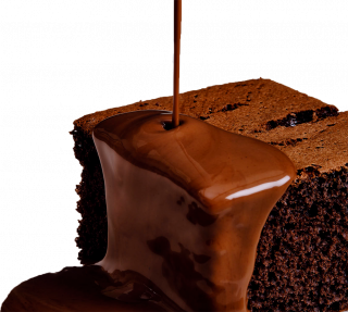 Chocolate cake with Chocolate Sauce