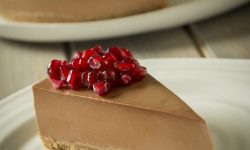 Dark Chocolate and Pomegranate Cheesecake - Panna cotta